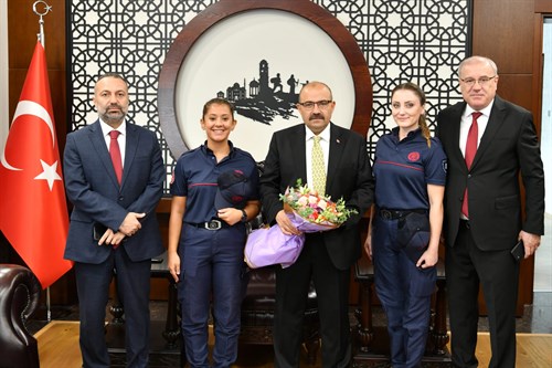 İtfaiye Teşkilatından Vali Ustaoğlu'na Ziyaret
