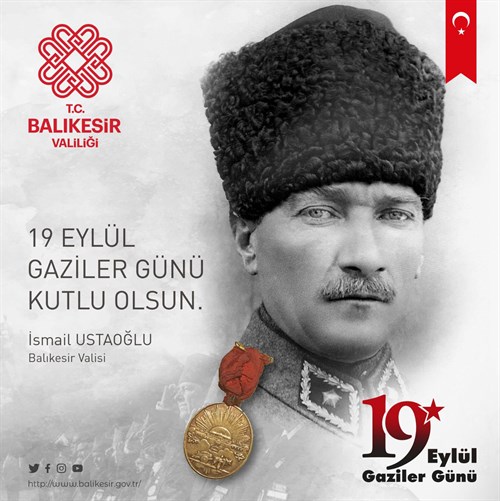Vali İsmail Ustaoğlu'nun Gaziler Günü Mesajı